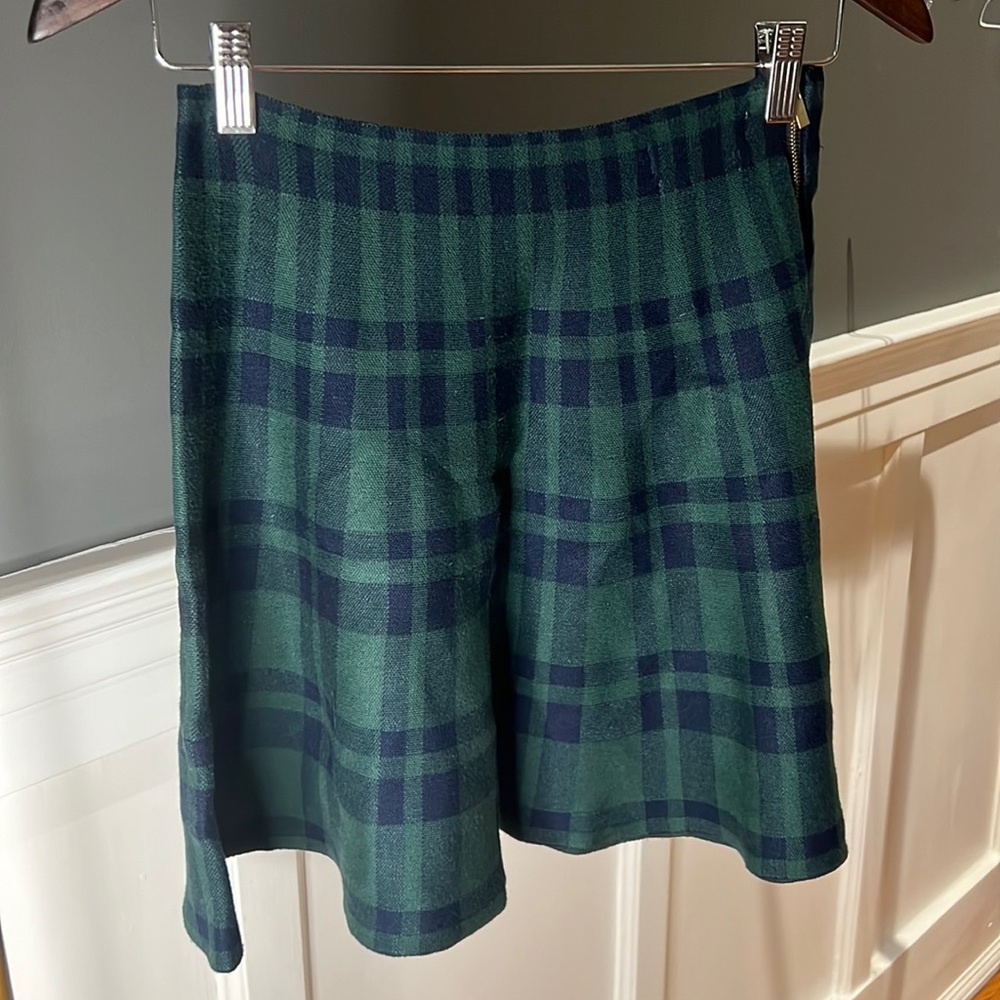 Twik par Simons - Plaid circle Skirt - Green / Blue